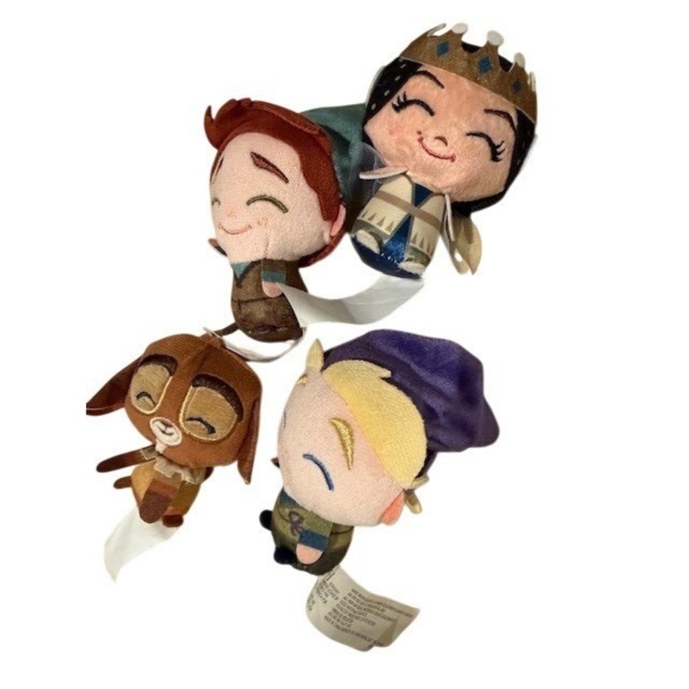 lot of 4 Disney Wish Movie Small Plush Figure Queen‎ Amava Simon Dario Valentino